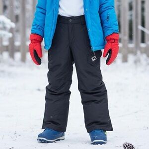 RWay Boy’s Kids Snow Pants Gray Insulated Winter Ski Youth Size S 5/6